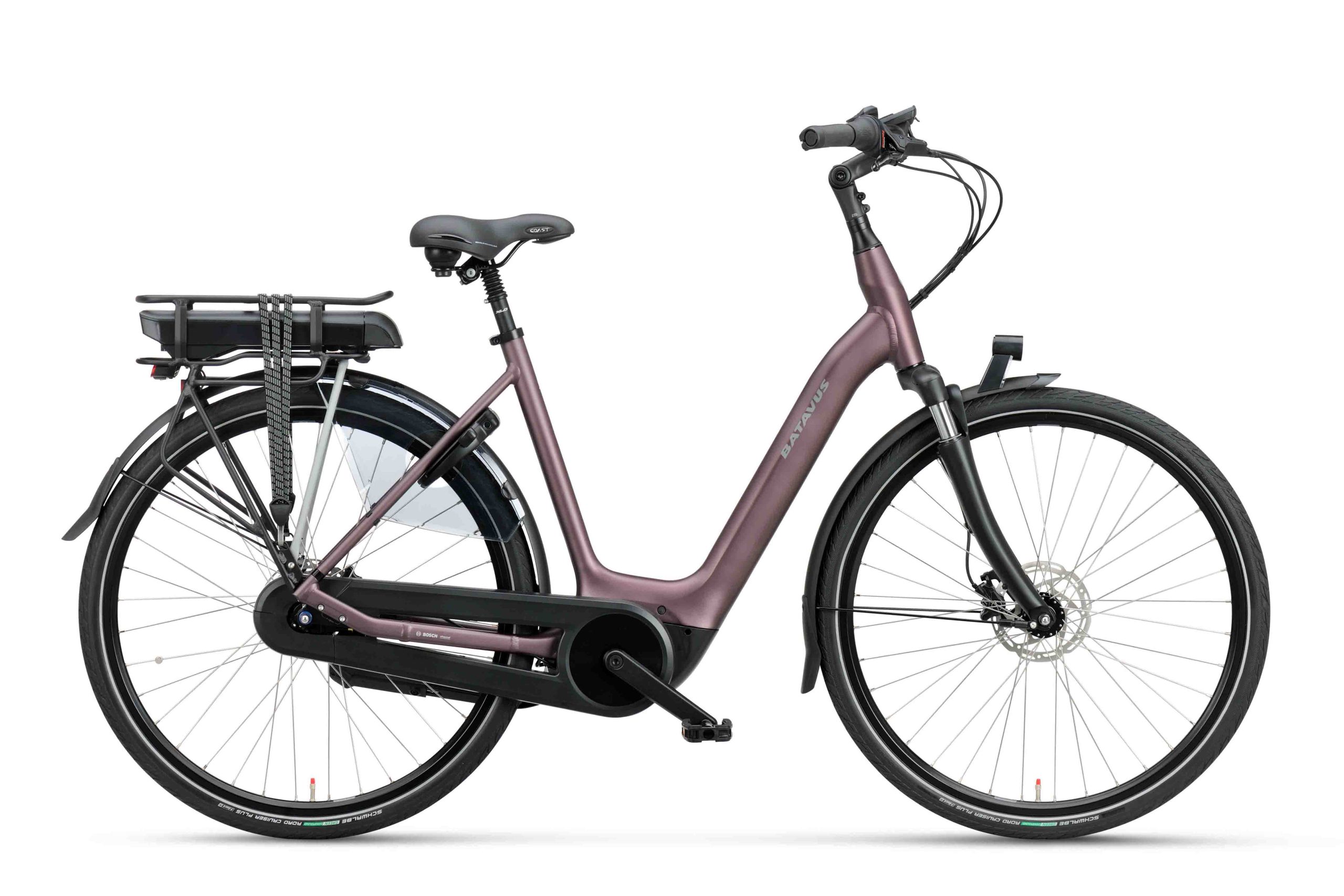 Batavus Finez E-go Active Plus carrier sangria mat